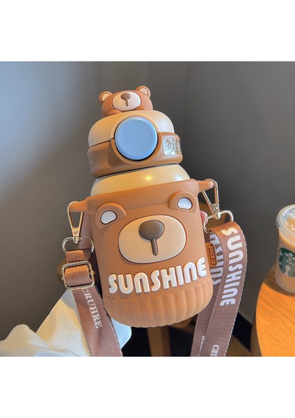 550ML Çocuklar Için Termos Paslanmaz Çelik Termos Taşınabilir Termos (Yurt Dışından)