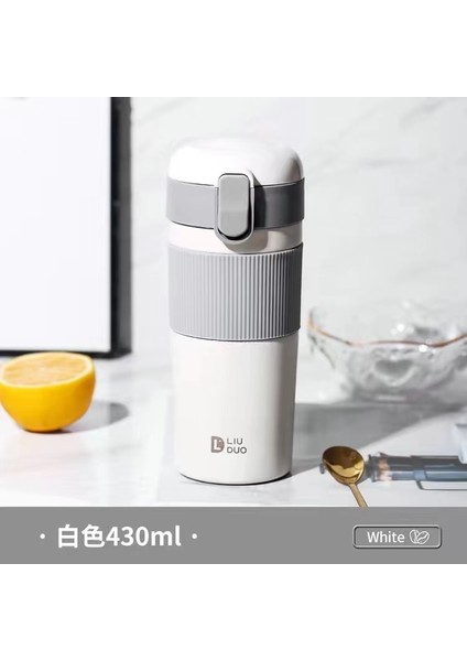 430ML Çift Katmanlı Paslanmaz Çelik Termos Saman Seyahat Hediyesi (Yurt Dışından)