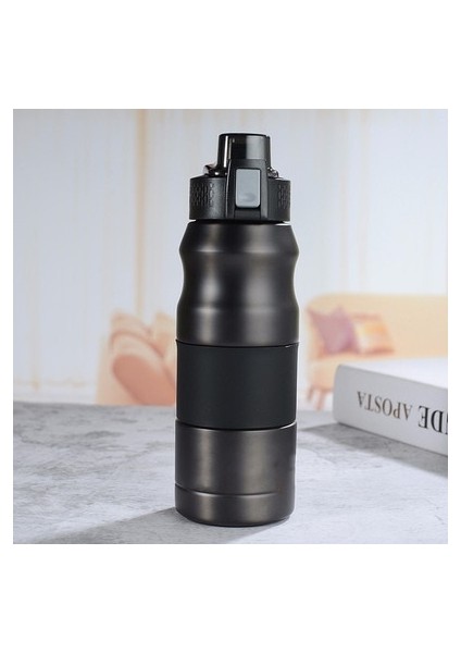 Çift Katmanlı Paslanmaz Çelik Spor Termos Taşınabilir Açık Dağcılık Kahve Çayı (Yurt Dışından)