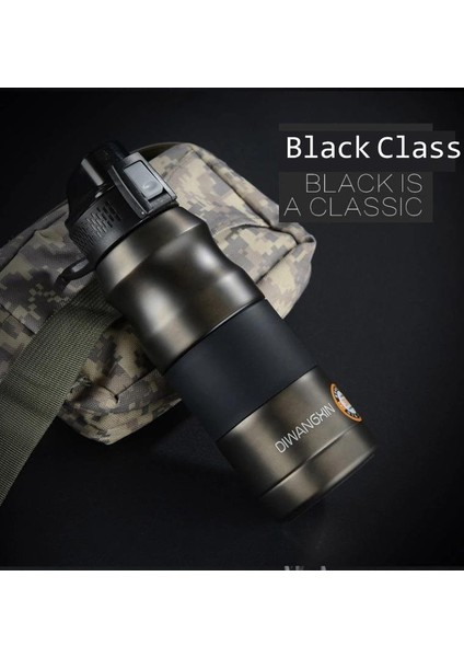 Çift Katmanlı Paslanmaz Çelik Spor Termos Taşınabilir Açık Dağcılık Kahve Çayı (Yurt Dışından) modelleri