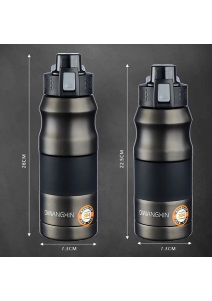 Çift Katmanlı Paslanmaz Çelik Spor Termos Taşınabilir Açık Dağcılık Kahve Çayı (Yurt Dışından) fırsatları