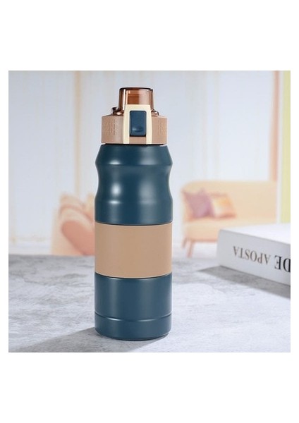 Çift Katmanlı Paslanmaz Çelik Spor Termos Taşınabilir Açık Dağcılık Kahve Çayı (Yurt Dışından)