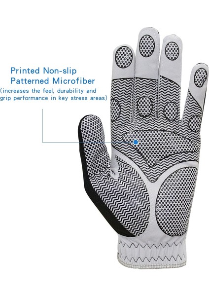 Golf Eldivenleri Erkek Sol El Nefes Alabilir Yeşil 3D Performans Mesh Kaymaz Mikrofiber (Yurt Dışından) modelleri