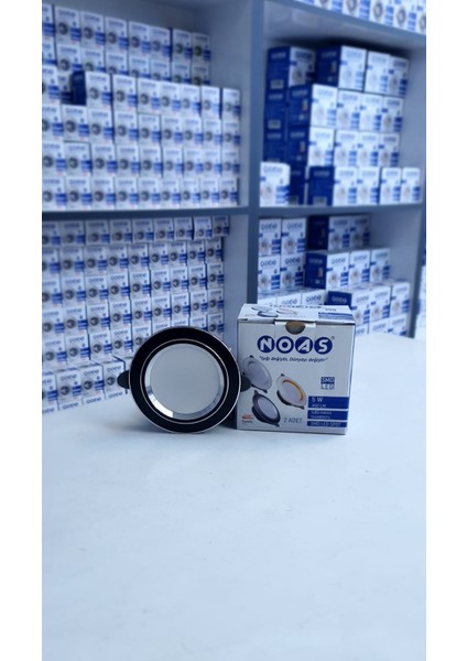 Black+Silver 5W Spot Beyaz Işık 2li Paket