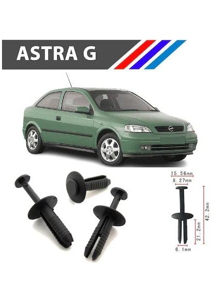 Opel Astra G Tampon Klipsi 51111964186 100 Adet