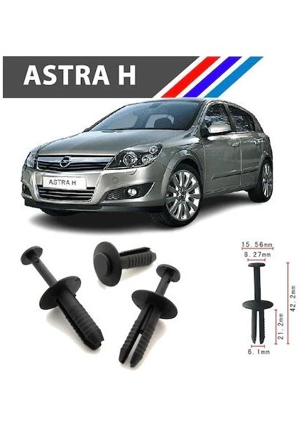 Opel Astra H Tampon Klipsi 51111964186 50 Adet