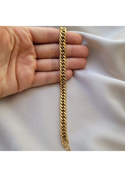 Paslanmaz Çelik Unisex Kalın Örme Küba Model Zincir Bileklik modelleri