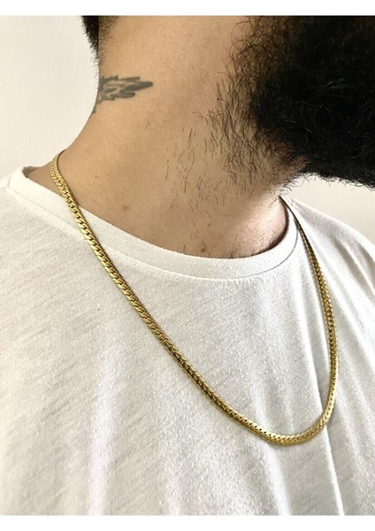 Urban Paslanmaz Gold Çelik Zincir Kolye modelleri