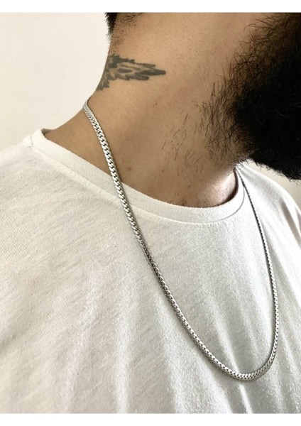 Urban Paslanmaz Gümüş Çelik Zincir Kolye modelleri