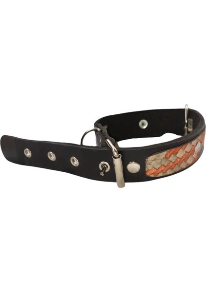 Köpek boyun tasması siyah deri kalınlık:4mm genişlik:3,5cm boyun ölçüsü:13-24cm ayarlamalı dog collar T5-24XXS