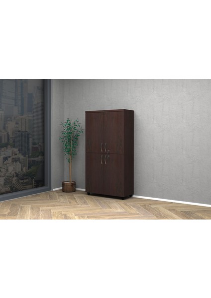 Tam Kapak Dolap 80x35x150 Wenge