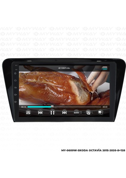 Skoda Octavia Android Carplay Multimedya Navigasyon Ekran Teyp 8GB+128GB