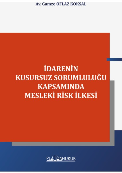 Idarenin Kusursuz Sorumluluğu Kapsamında Mesleki Risk Ilkesi