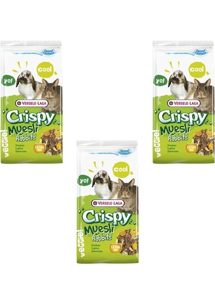 Crispy Rabbits Tavşan Yemi 1000 gr x 3 Adet