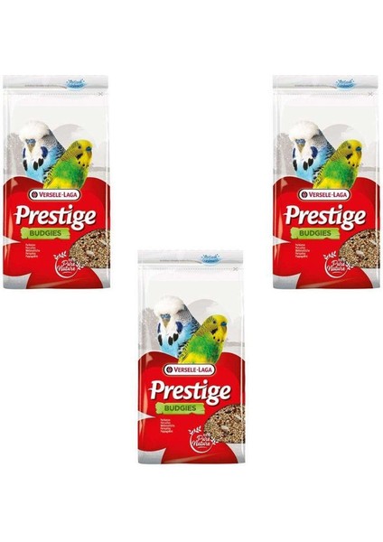 Budgies Prestige Muhabbet Kuşu Yemi 1000 gr x 3 Adet