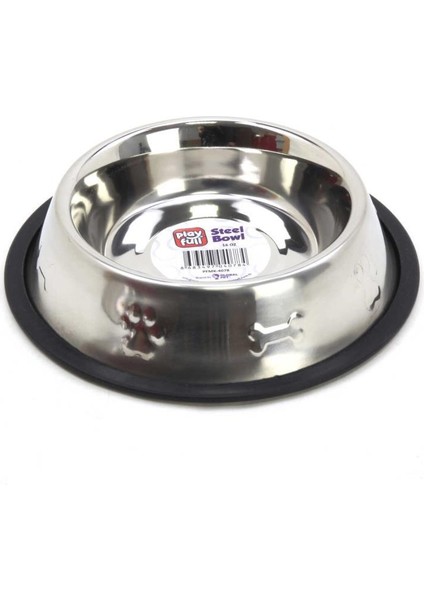 Desenli Çelik Mama ve Su Kabı 96 Oz