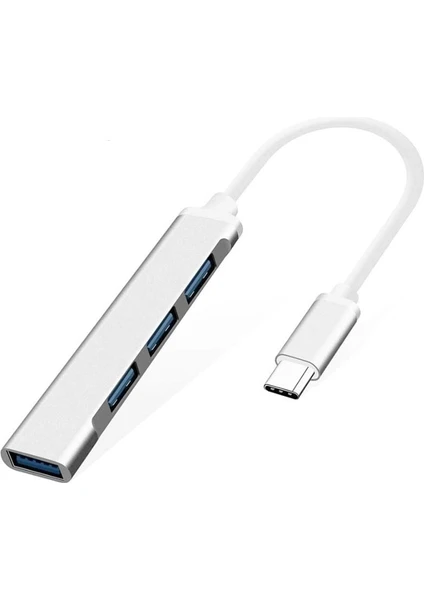 Ata Elektronik Type-c To 4 Port Usb 3.0 - 4 Port Usb 3.0 Hub Otg Çoğaltıcı Çoklayıcı Adaptörü Yeni Model