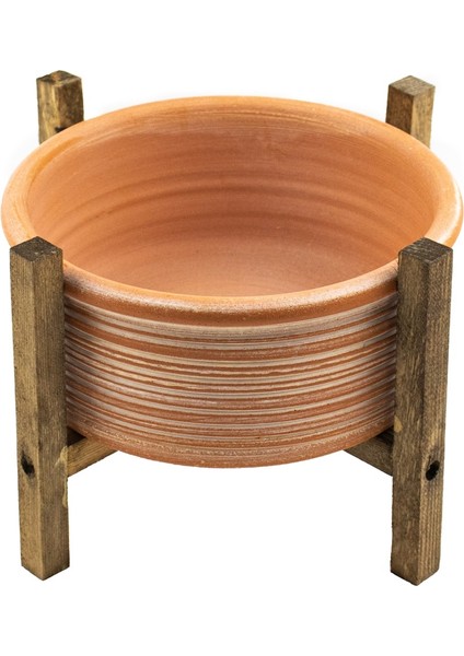 Ev Dekorasyon Terakota Yan Çizgi Desenli Toprak Aranjman ve Bonzai Saksı 4 Ayaklı modelleri