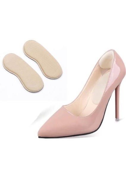 1 Çift Ten Ortopedik Topuk Ekleme Yüksek Topuklu Ayakkabı Topuk Vurma Önleyici Koruyucu Yastığı Ped