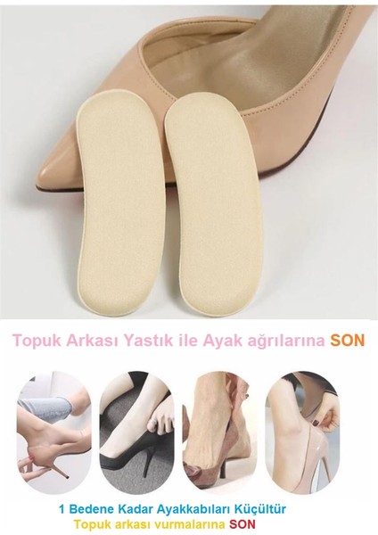 1 Çift Ten Ortopedik Topuk Ekleme Yüksek Topuklu Ayakkabı Topuk Vurma Önleyici Koruyucu Yastığı Ped modelleri