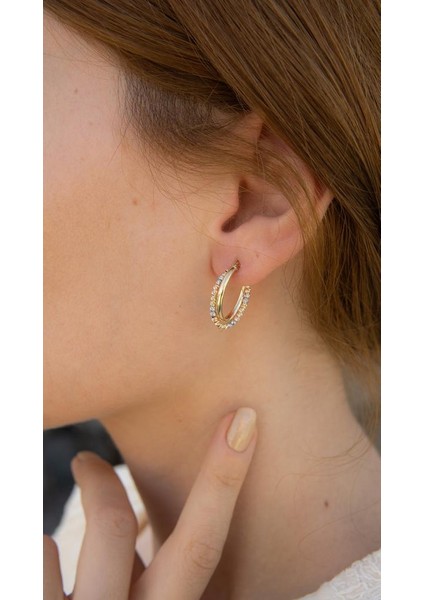 Dorikalı Halka Küpe Çap 1.2 cm