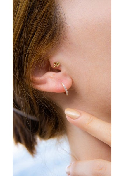 Taşlı Halka Küpe Çap 1.1 cm fiyatları