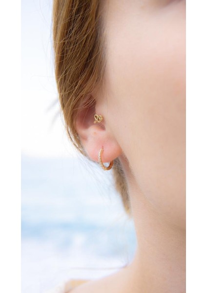 Taşlı Halka Küpe Çap 1.1 cm fırsatları