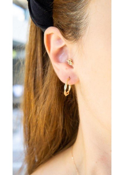 Altın Dalgalı Küpe fiyatları