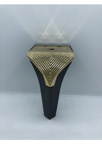 Plastik,venedik 15 cm Siyah-Gold Koltuk,baza,mobilya Ayağı (4 Adet) fiyatları