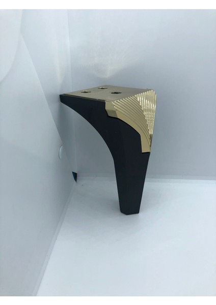 Plastik,venedik 15 cm Siyah-Gold Koltuk,baza,mobilya Ayağı (4 Adet) modelleri