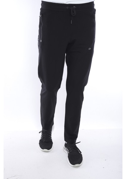 Erkek Spor Lacivert Eşofman Altı, Süper İki İplik, Dört Mevsim, Slimfit - 1905