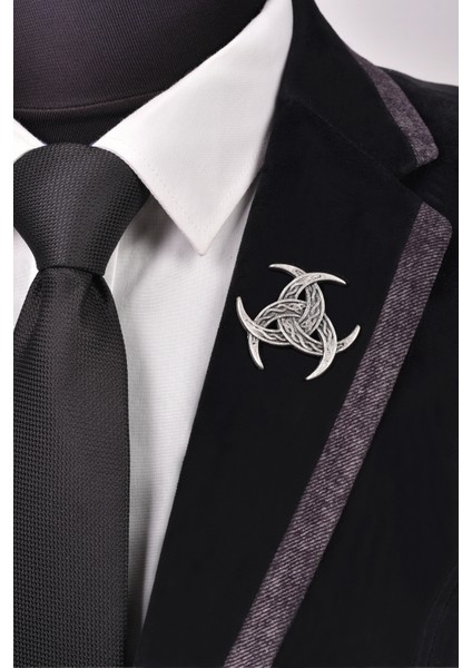 Üçlü Hilal Yaka Broş