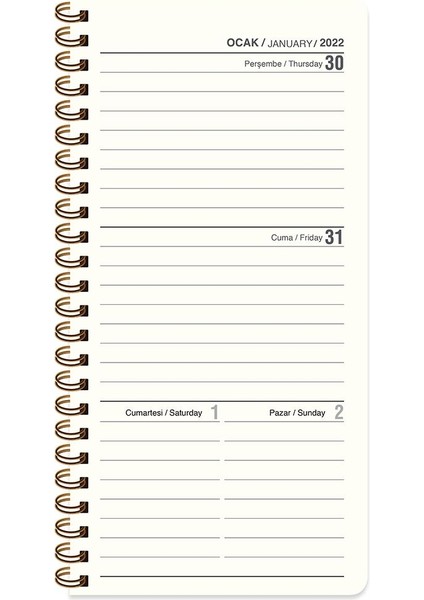 2023 8X16 Haftalık Cep Ajandası - Minik Papatya fiyatları