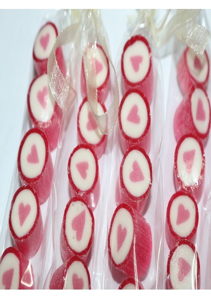 Pembe Kalp Parmak Lolly 12 Adet