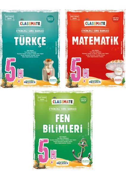 5. Sınıf Classmate Türkçe Matematik Fen Bilimleri Soru Bankası