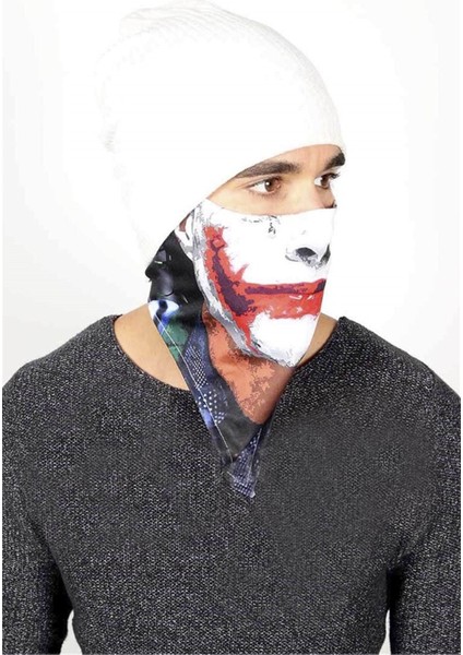 3D Joker Yüz Maskesi C5054 / Defalarca Yıkanabilir