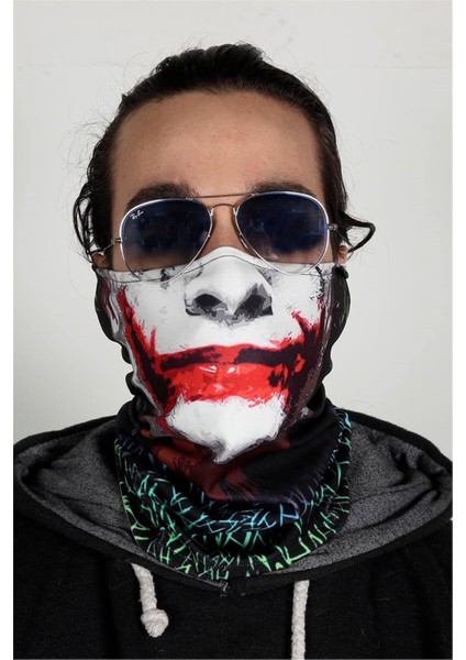 Her Ortamda Kullanılebilen Yıkanabilir Joker Buffmask