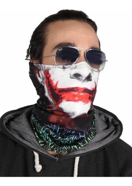 Her Ortamda Kullanılebilen Yıkanabilir Joker Buffmask