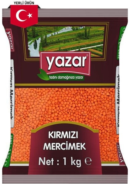 Yerli Kırmızı Mercimek 1 Kg.