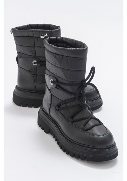 Weld Siyah Cilt Kadın Kar Botu