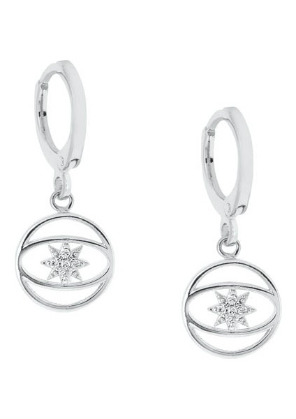 Eksen Rhodium Küpe