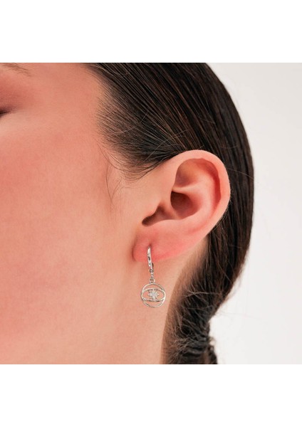 Eksen Rhodium Küpe