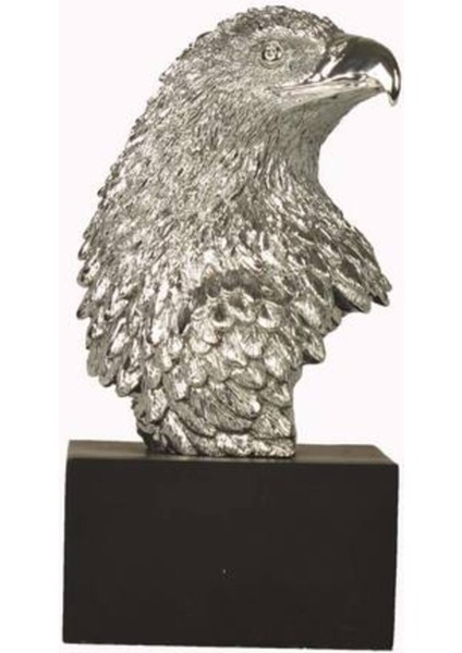 Wıse Veronese Serisi-Wıse Standlı Kartal Başı Gri-18*9*9 Cm.– Dekoratif Obje