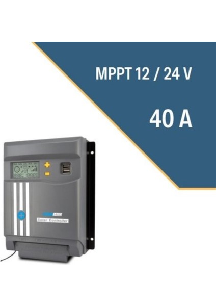 40 Ah Amper Mppt Solar Şarj Kontrol Cihazı