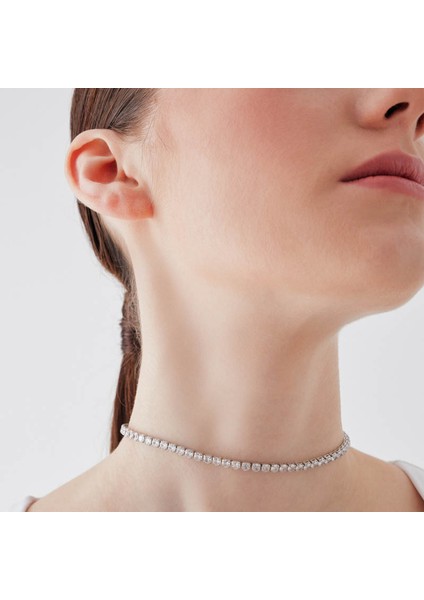 Merano Design 4mm Kahverengi Su Yolu Choker