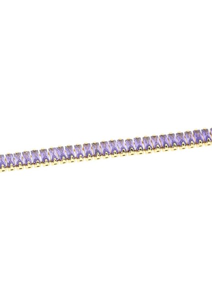 4mm Lila Baget Choker