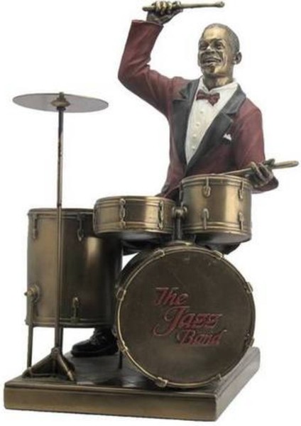 Wıse Veronese Serisi-Veronese Biblolar › Wise Cazcılar-Baterist-20*18,5*27,5 Cm.– Dekoratif Obje