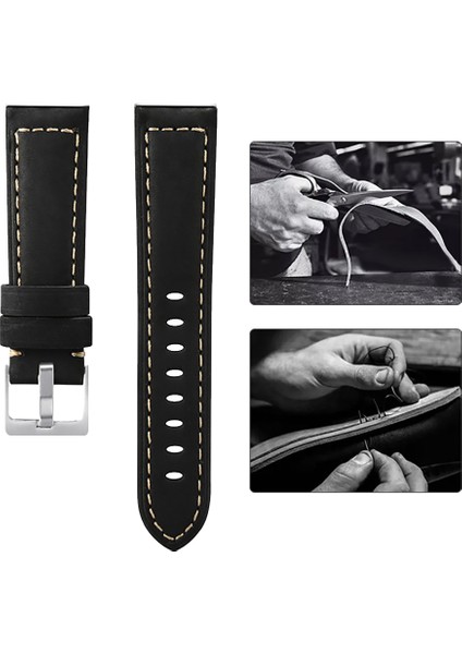 Samsung Watch 22MM Krd-21 Süet Kahverengi Kord