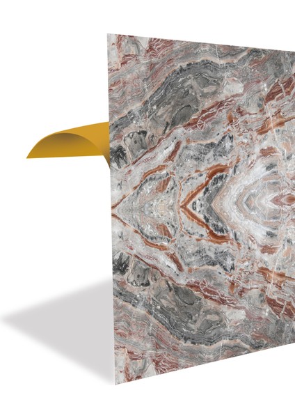 Kendinden Yapışkanlı Katlı Mermer Desenli Pvc Panel 41X62 cm (4 Adet) 1 M²