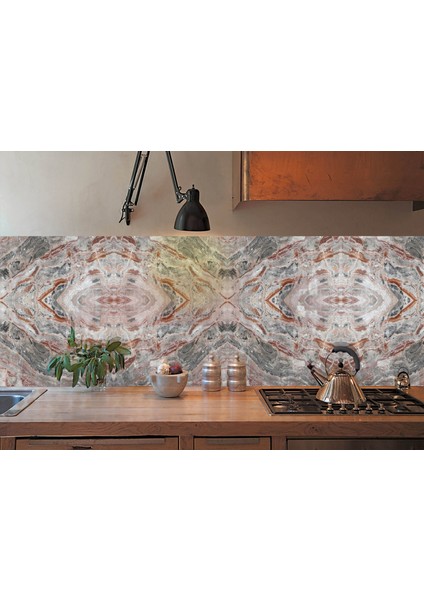 Kendinden Yapışkanlı Katlı Mermer Desenli Pvc Panel 41X62 cm (4 Adet) 1 M²